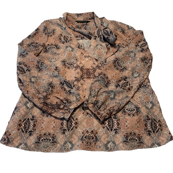 House of Harlow 1960 x Revolve Tie Neck Blouse - Picture 2 of 6